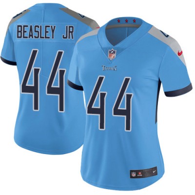 Nike Tennessee Titans #44 Vic Beasley Jr Light Blue Alternate Women's Stitched NFL Vapor Untouchable Limited Jersey